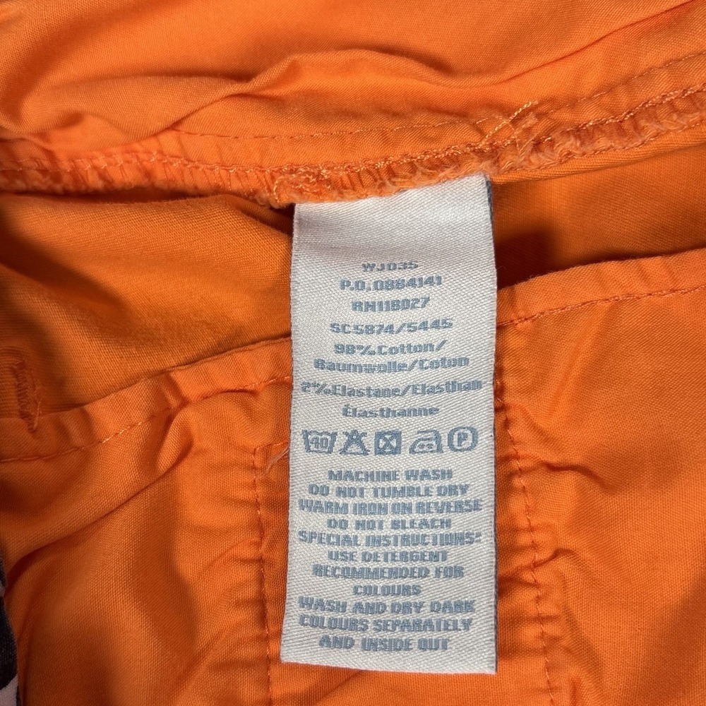 Boden Shorts Womens 8 Orange Richmond 8" Chino Stretch Mid Rise Cuffed - Picture 4 of 9